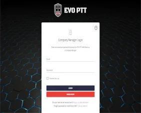 EVO PTT admin web panel